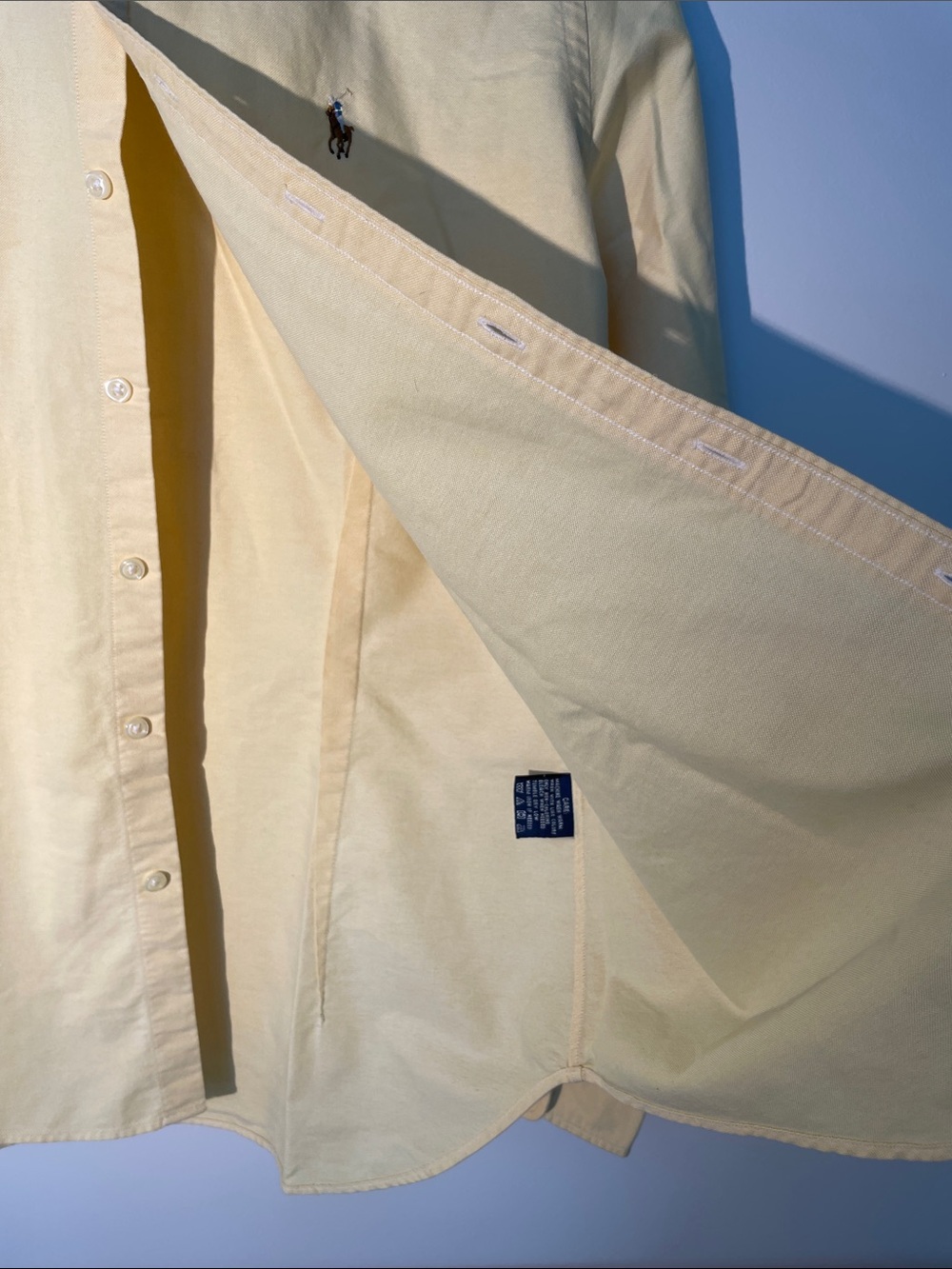 Ralph Lauren Yellow Button Down Shirt - Picture 6 of 6